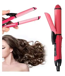 IVAR 2 in 1 Hair Straightener and Curler Hair Accessories for Household