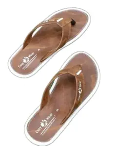 Cozy Wear G-194 Lightweight Gray Flip Flops for Men | Anti-Slip Walking Slippers FOR SIZE - 8