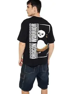 Max URB_N Men Kung Fu Panda Oversized Printed T-Shirt