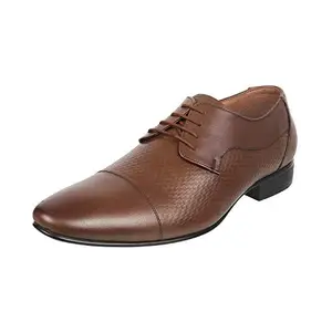 Metro Men Brown Leather Lace-up Shoes 10-UK (19-5322-12-44)