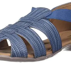 BATA womens Ballet Flat, Blue, 4 UK