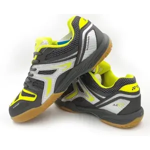 Yonex All England 10 Badminton Shoes Gray/neon Lime/Silver UK-7.5