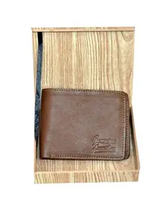 AL-HAYA HIJABIYA Leather Wallet for Men I Ultra Strong Stitching I 2Credit Card Slots I 2 Currency Compartments I 1 Coin Pocket