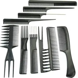 New Set Of 10 Professional Hair Cutting & Styling Comb Kit