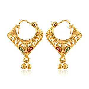 VFJ VIGHNAHARTA FASHION JEWELLERY Vighnaharta Gold Plated alloy Clip on Chand Bali Earring valentine day gift valentineday gift for her gift for him gift for women gift for men love gift gifts ValentinesDay2023 for Women and Girls ( Pack of 1 pair Earring) {VFJ1391ERG}
