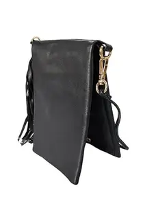 Me2Sexy Black Leather Sling Wallet Purse - Black Mutant Wallet
