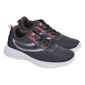 Lancer Mens ACTIVE-137DGR-RED Grey Running Shoe - 10 UK