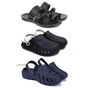 DRACKFOOT Men's Sandals | Lightweight Wear| Stylish & Easy to Wear For Men's GRT-SAN-(3-COMBO)-3152-3149-3136-10
