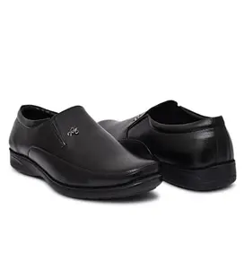 Men's Faux Leather Formal Shoes (Black, 6)-PID53509