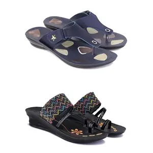 Stylish Slipper,soft and lightweight Slippers for women's SIY-(COMBO-2)-1973-1952-7