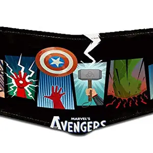 FASHION DUET Genuine Wallets for Men, Black|Canvas Wallet for Men | Mens Wallet with 6 Card Slots | Gift for Valentine Day, Father's Day, Birthday, Raksha Bandhan