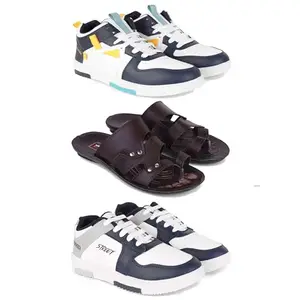 Men's Sports Shoes | Lightweight Stylish & Easy to Wear for Men'sGR-(3-Combo)-1074-3125-1075-10 Multicolor