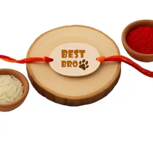 Raavi colors Puppy Rakhi Gift for Dog Companion â€“ Adjustable & Comfortable