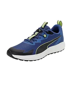 Puma Unisex-Adult Twitch Runner Trail Blazing Blue-Lime Squeeze Running Shoe - 6UK (37696104)