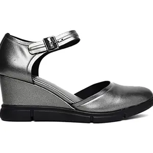 MARIE CLAIRE Women's Helsinki01 Grey Fashion Sandals - 7 India/UK (40EU)(7512119)