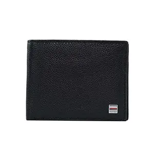 Tommy Hilfiger Nixon Men Leather Global Coin Wallet Black