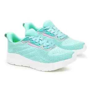 Carlton London Women Sky Blue Comfortable Lace-Up Snakeer with Heels, for for Casual, Walking & Daily Use (7)