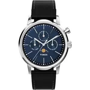 TIMEX Marlin Analog Watch for Men with Round Dial & Water Resistant Man's Wrist Watches