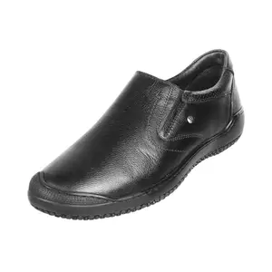 Mochi Men's Black Faux Leather Stylish Shoes UK/7 EU/41 (71-113)