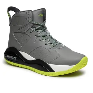 JQR ZAPATOS-25 Grey Sports Shoe for Men | Breathable Mesh | Shock Absorption | Non-Slip | Lightweight & Comfortable | Stylish & Durable for Gym, Walking, Jogging & Casual Use for Everyday Wear