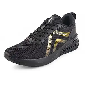 Campus Men's Hotline Running Shoes BLK/Golden - 10UK/India