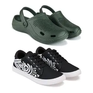 BERSACHE Lightweight Stylish Clog Sole for Men-6068+1224 Multicolor