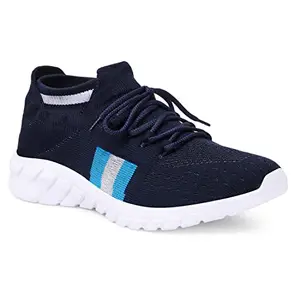 FEETEES NIRO Men's Casual Eva Socks Knitted Running Shoes | Color-Navy