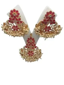 earrings with mangteeka set