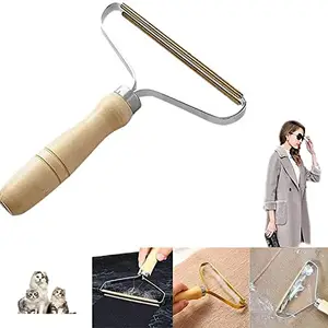 LANSKYWARE Portable Wood Lint Remover Manual Clothes Cleaning Fuzz Shaver,Manual Brush Scratch Cut Tool Manual Fabric Shaver Lint Roller Pet Hair Hairball Quick Epilator for Sweater Woven Coat