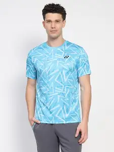 YONEX Badminton Apparel Tshirt Round Neck M 2876 Cyan Blue M/8903224458218