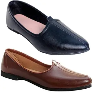 Vitoria Derby Shoes for Men | Shoes for Men with PU Sole | Comfortable & Lightweight |Durable & Trendy Design | Size : 10 | Color : Black-Brown,VTR_3001_Jutti_BlkBrwn_2J_10