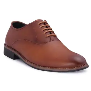 marching toes Textured Formal Shoes Brown