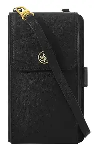 eske Petra - Two fold Wallet - Genuine Quilted Leather - Holds Cards, Coins and Bills - Compact Design - Pockets for Everyday Use - Travel Friendly - Water Resistant - for Women