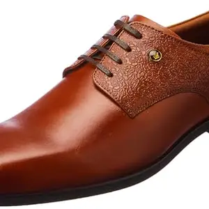 Louis Philippe Mens LPSCSMULS00361 Tan Formal Derby Shoes - 42 EU (LPSCSMULS00361)