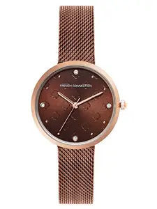 French Connection Analog Brown Dial Women's Watch-FCN00040D