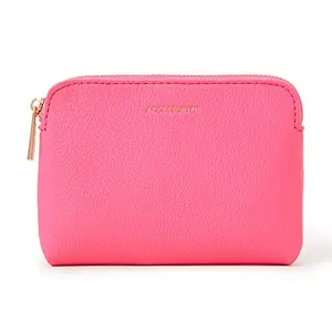 Accessorize London Women's Faux Leather Pink Classic Coin Purse I Ladies Purse Handbag