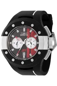 Invicta Silicone S1 Rally Chronograph Multicolor Dial Analog Watch for Men - 44357, Multi-Color Band
