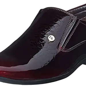 Carlton London Men's Casual Shoes, Cherry, 9