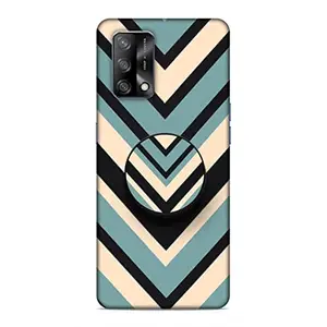 Screaming Ranngers Designer Printed Hard Matt Finish Mobile Case Back Cover with Mobile Holder for Oppo F19 (Pattern/Multicolour/Girl Design)