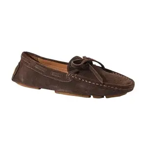 eske Kathe Women's Leather Mocassin Loafers - Genuine Leather - Upper Laser Cut Design - Cushioned Leather Insole