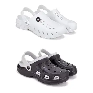 DRACKFOOT Men's Sandals Clogs| Lightweight Wear| Stylish & Easy to Wear For Men'S GR-SAN-(2-COMBO)-3145-3018-7
