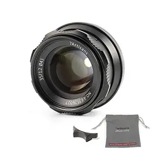 7artisans 35mm F1.2 APS-C Manual Focus Lens Widely Fit for Compact Mirrorless Cameras Fuji X-A1 X-A10 X-A2 X-A3 A-at X-M1 XM2 X-T1 X-T10 X-T2 X-T20 X-Pro1 X-Pro2 X-E1 X-E2 E-E2s (Black)