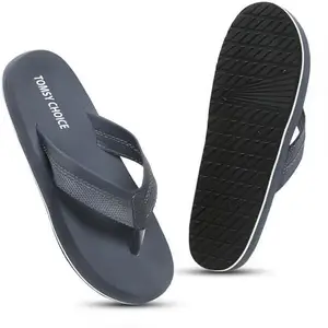 TOMSY CHOICE ROLEEX Men's soft Slippers Flip Flops Clogs Crocks in exciting color for Daily Use, Size 8 (Navy)