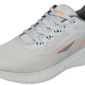 Aqualite Men Melbourne Shoes, L.Grey/Orange, 8 UK/India