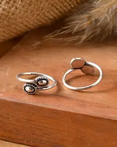 MEERA JAIPUR Toe Rings for Women,Traditional Silver Toe Rings Set,Bichiya for women Accessories Jewellery for Women Birthday,Anniversary Gift For Wife