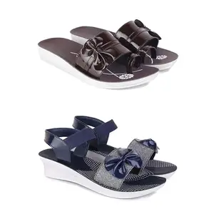 Women's Comfortable Sandal,Casual Lightweight Sandal for Everyday Wear | TP-(COMBO-2-)-1987-1972-5