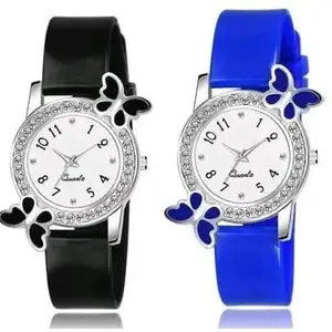 WATCHSTAR Analog Black and Blue Colour Girl's Watch(SR-742) AT-742