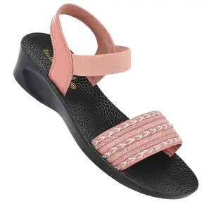 WALKAROO WL7795 Womens Fashion Sandals For Casual Wear and Regular use - Peach