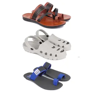 Men's Sandals | Lightweight Wear| Stylish & Easy to Wear For Men's PCV-SAN-(3-COMBO)-3151-3135-3134-8