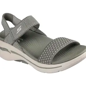 Skechers Womens GO WALK ARCH FIT SANDAL-POLIS Olive Sports Sandals